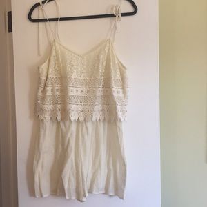 White Topshop romper